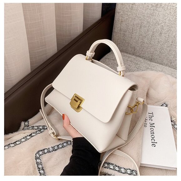 Minimalist Rectangular Top Handle Bag - Picture 3 of 5